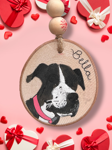 Personalized Minimalist Ornament - Valentines Gift Idea