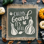 Load image into Gallery viewer, Mini wooden Fall sign - Oh My Gourd
