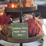 Load image into Gallery viewer, Mini wooden Fall sign - Pumpkin Spice Mama
