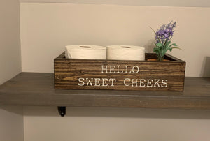 Wooden Toilet Roll Caddy