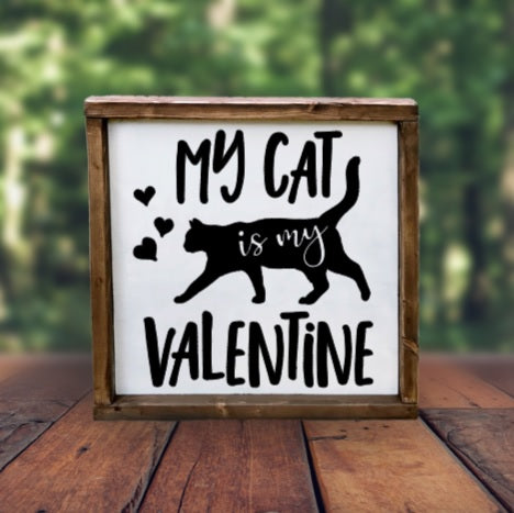 My dog/cat is my Valentine - alternative Valentine home decor