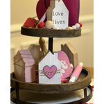 Load image into Gallery viewer, Valentines Tiered Tray Decor
